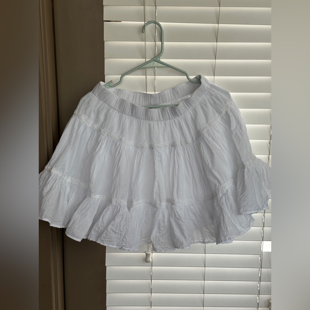 American Eagle Outfitters White Skater Skirt